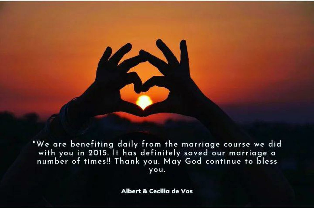 Thank you Albert & Cecilia for your awesome feedback. We're so happy for you!!
#marriagecovenant
#covenantmarriage
#marriagetestimony
#marriageretreat