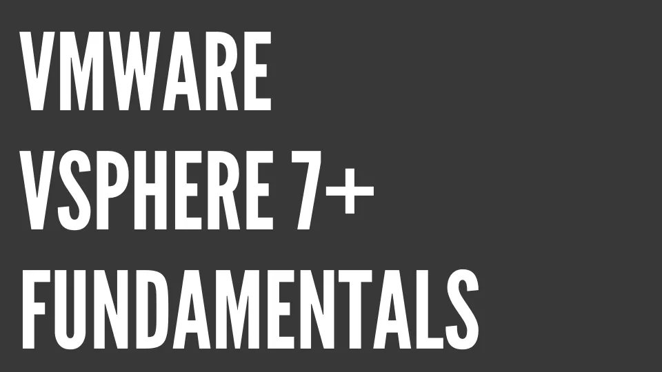 TrainTechBytes's tweet image. If you&apos;re studying for your VCP-DCV, it can seem overwhelming. In our BRAND NEW vSphere 7 Fundamentals course, you&apos;ll learn the major vSphere features - not from a powerpoint slide, but live video and with amazing hands-on demonstrations! Check it out @ buff.ly/3iU3eUz