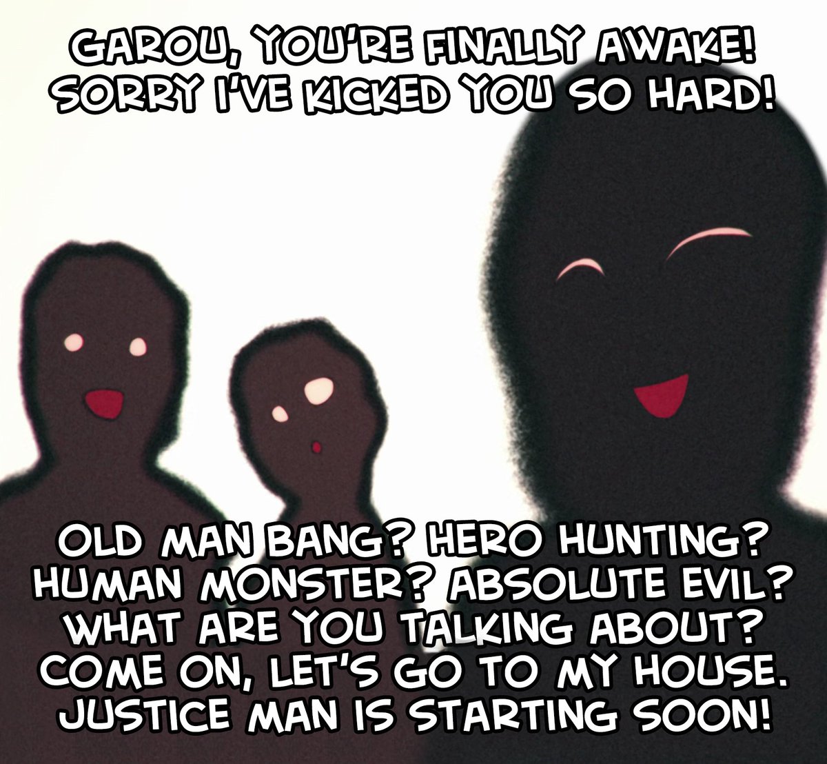sirDangel's tweet photo. Garou, you're finally awake! That fall looked pretty bad... (human monster saga: good ending).
https://t.co/m4ztpYsjPC
#OnePunchMan #γ―γ³γγ³γγ³ #OPM #memes #meme #Garou #γ¬γγ¦ #yourefinallyawake https://t.co/Pfz7GGXRnR