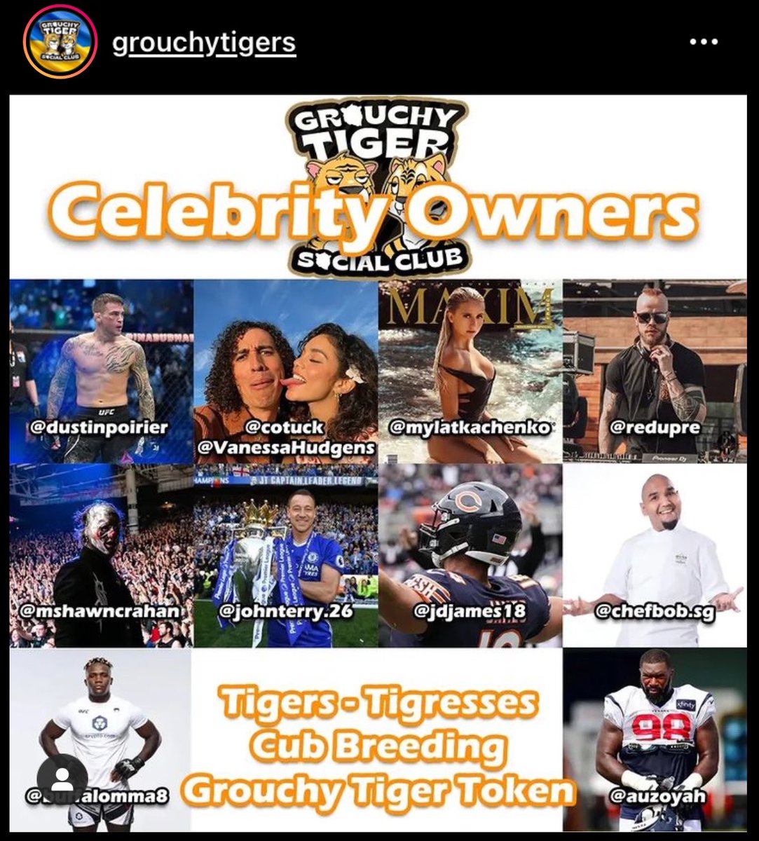 Philly_P87's tweet photo. Great opportunity for a #Whale to join @GrouchyTigers 🐯🐾
Amazing #NFTCommunity 👏 
Amazing #NFTProject 👏 
Amazing #NFTUtility 👏 
Amazing #CubBreeding Programe 👏 
Amazing Daily #Staking #GTT 👏 
Amazing #NFTART 🖼 👏 
Amazing #Celebrity Owners&amp; #Influencers👏 @unusual_whales https://t.co/Ya6LPPoC9g