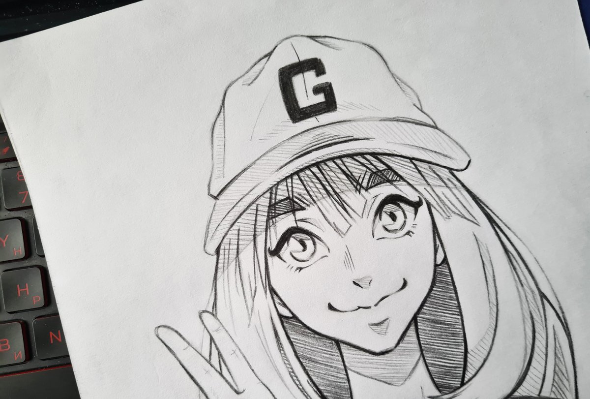 GPovkhanych's tweet photo. ✌

#peace #animeart #animedrawing #sketch #animesketch https://t.co/QAQN1qpKnP