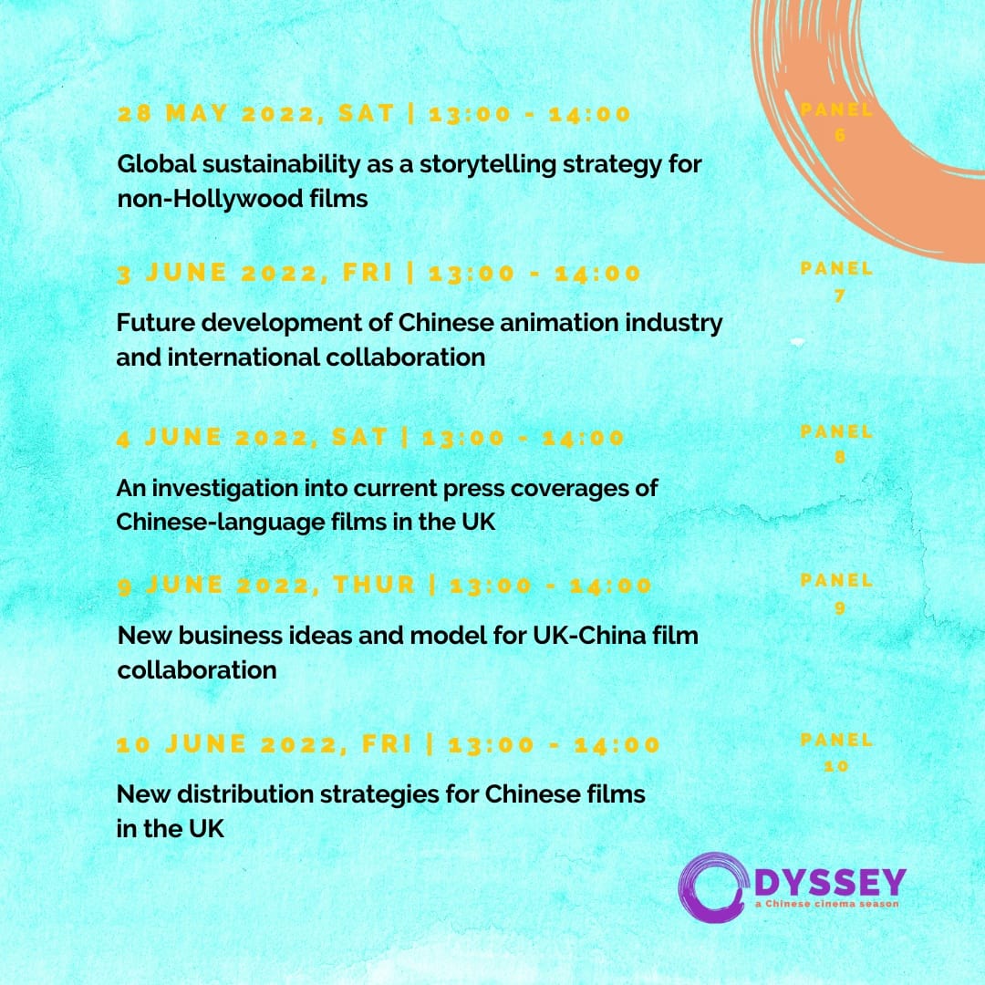Odysseyccs's tweet photo. We announced our festival's 10 discussion panels yesterday. Check out these cutting edge topics and register your space today.
#filmisgreat
#britishfilmindustry #chinesefilmmarket
https://t.co/VrtCvlFHaC https://t.co/lGPnDinav7