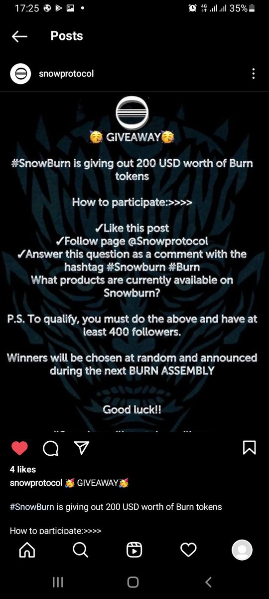SnowBurnAVAX's tweet photo. Instagram giveaway is currently active๐ฅ๐ฅ๐ฅ
#Snowburn #BURN #snowvest #AVAX #Avalanche #Giveaway #cryptocurrency #altcoins #altcoinseason https://t.co/IDJlJx3Cac