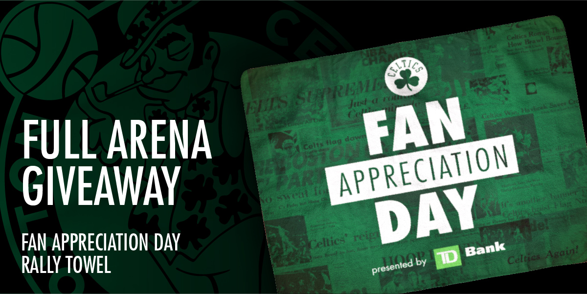 Boston Celtics on Twitter "Happy Fan Appreciation Day ☘️ Shoutout to