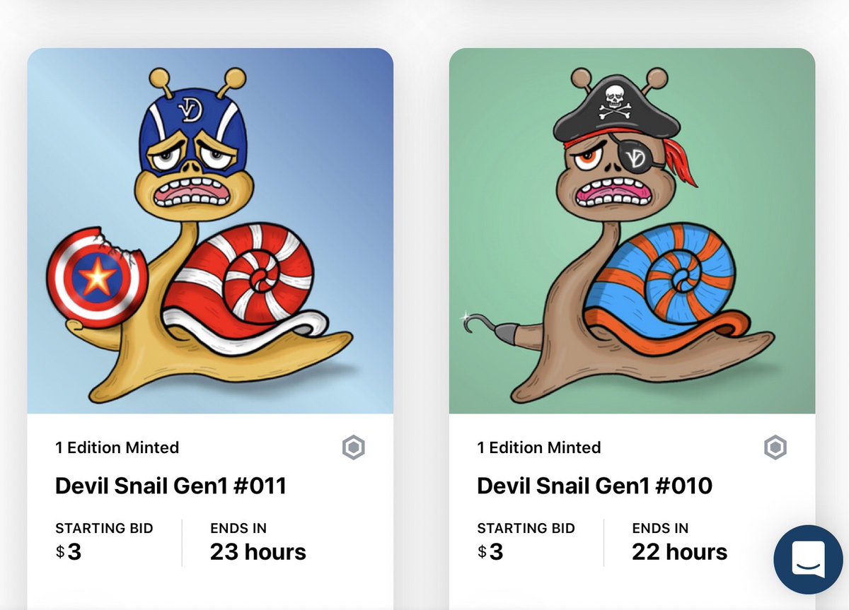 Preeda1993's tweet photo. New collection of the devil world.
is a devil snail π Gen1Β π
π Unique 1/1 edition.
New drop
Starting Bid 3$
#NFTcollection #NFTartists #Crypto #NFT #NFTdevilworld #NFTdevilsnail
ππππππ
https://t.co/QF6MeFO3h9 https://t.co/oeUU8CsGqs