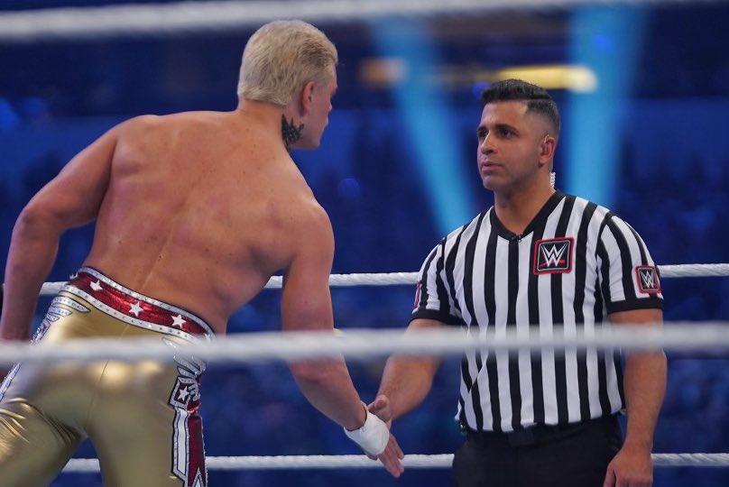 EddieOrengoWWE's tweet photo. Thank You and Welcome Back. @CodyRhodes https://t.co/EfQnJpTUna