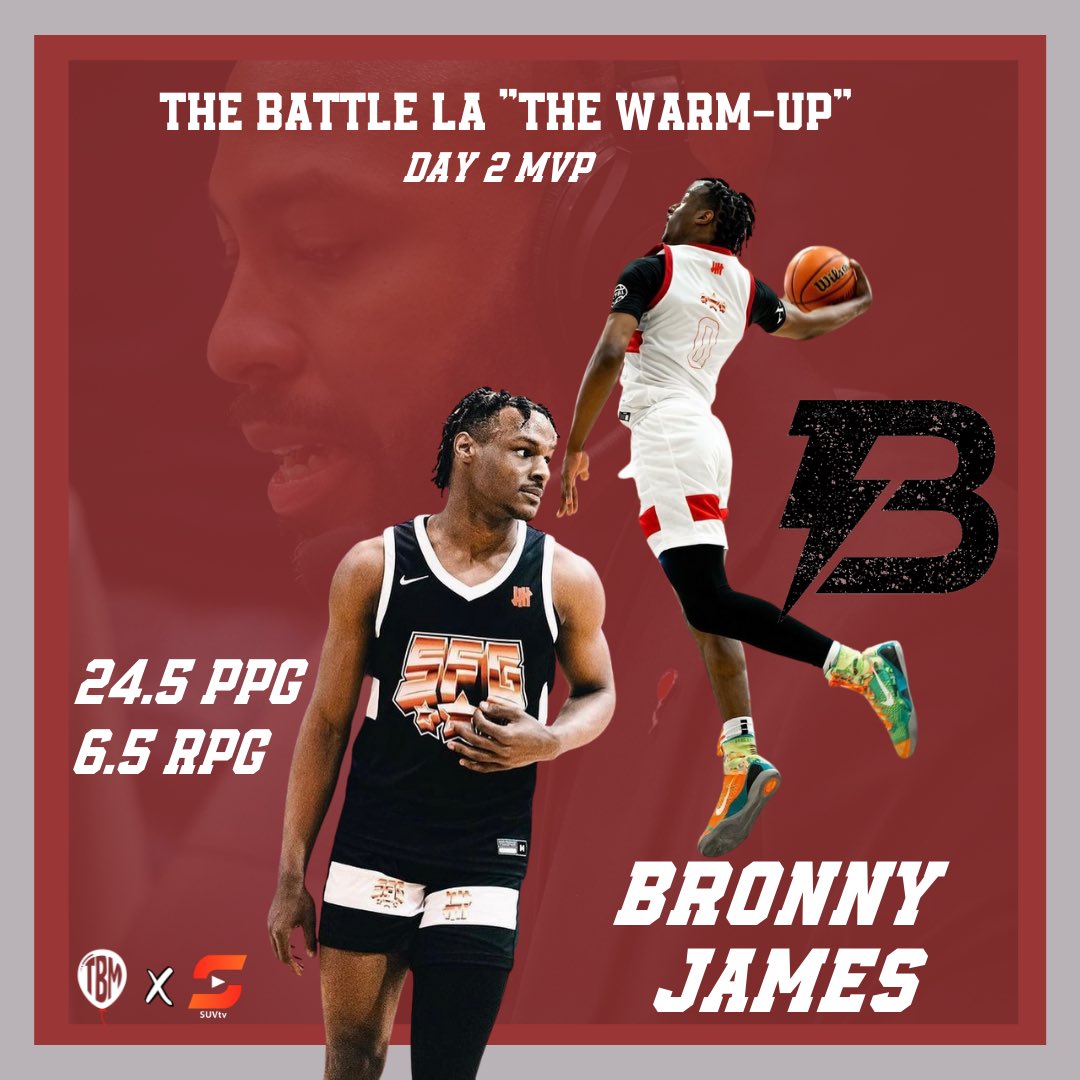 Justin Brantley ๐ (@justinwbrantley) on Twitter photo Bronny James was in attack mode Day 2 of <a href="/TheBattleUS/">The Battle</a> x Strive For Greatness The Warmupโผ๏ธ
Mark Edwards eloquently said โWinning Plays > Superlatives!โ and Bronny had both on display all day long! Bronny James was in attack mode Day 2 of <a href="/TheBattleUS/">The Battle</a> x Strive For Greatness The Warmupโผ๏ธ
Mark Edwards eloquently said โWinning Plays > Superlatives!โ and Bronny had both on display all day long!