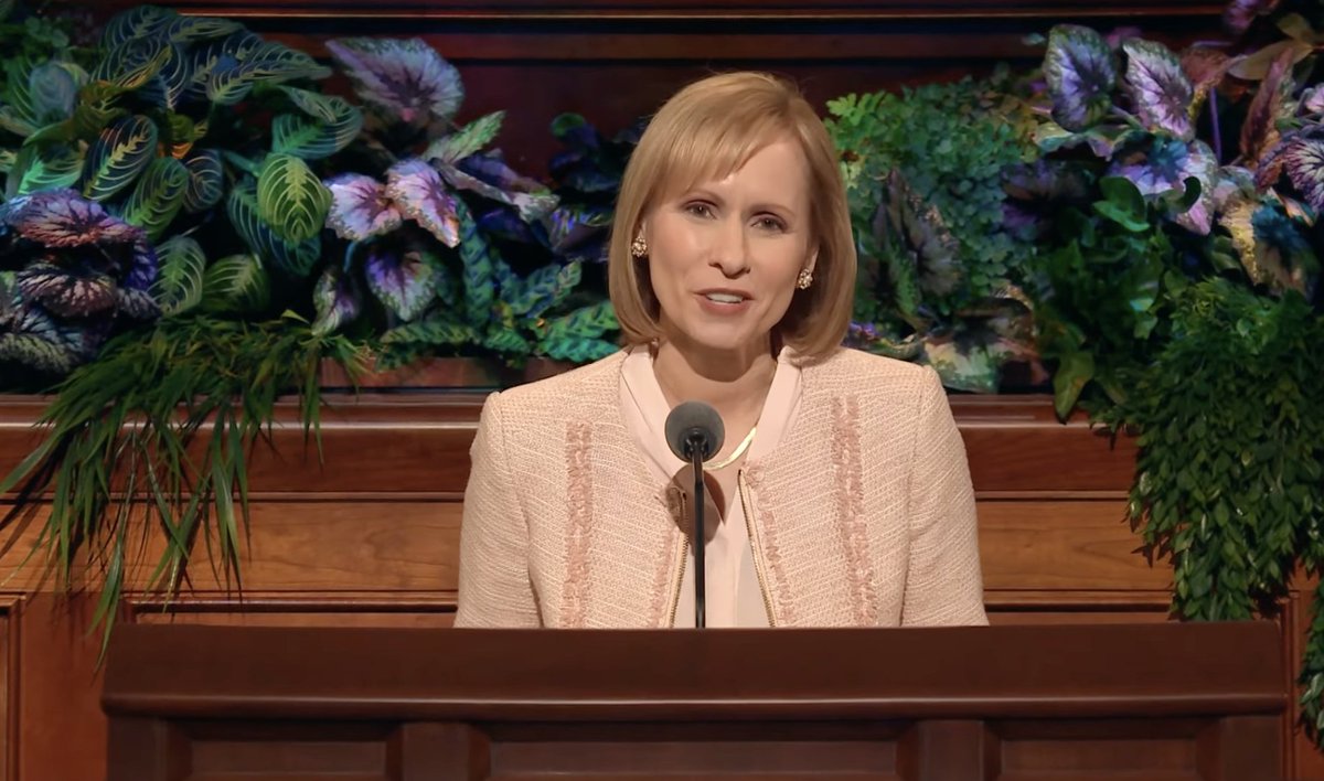 tbtoone's tweet photo. "Forgiveness is one of the noblest gifts we can give one another and most specifically ourselves. Unburdening our hearts through forgiveness isn’t always easy, but through the enabling power of Jesus Christ, it is possible." #SisterWright | #GeneralConference https://t.co/25UlXwS85w