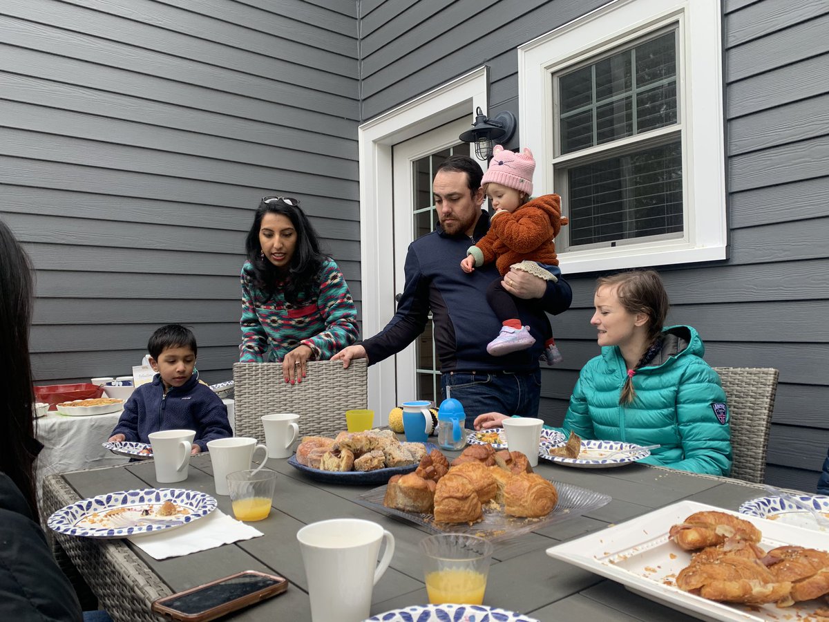 So much fun this morning with our BWH Allergy Fellowship crew and family! ☕️🥘🎉