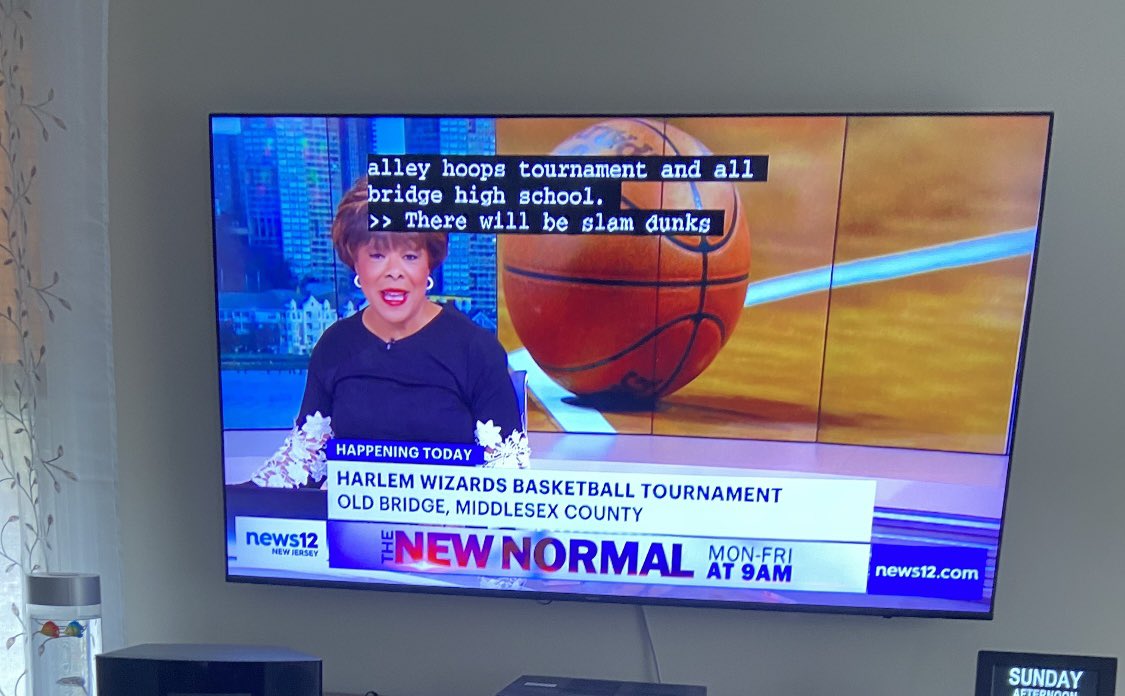 SEPTAOldBridge's tweet photo. We spy with our little eye …. Team We Are One Old Bridge on channel 12!!  Bring it Harlem Wizards!  We are waiting at the gym!!  @OldBridgeTPS @OBSupCittadino https://t.co/gjkKCHJp0E