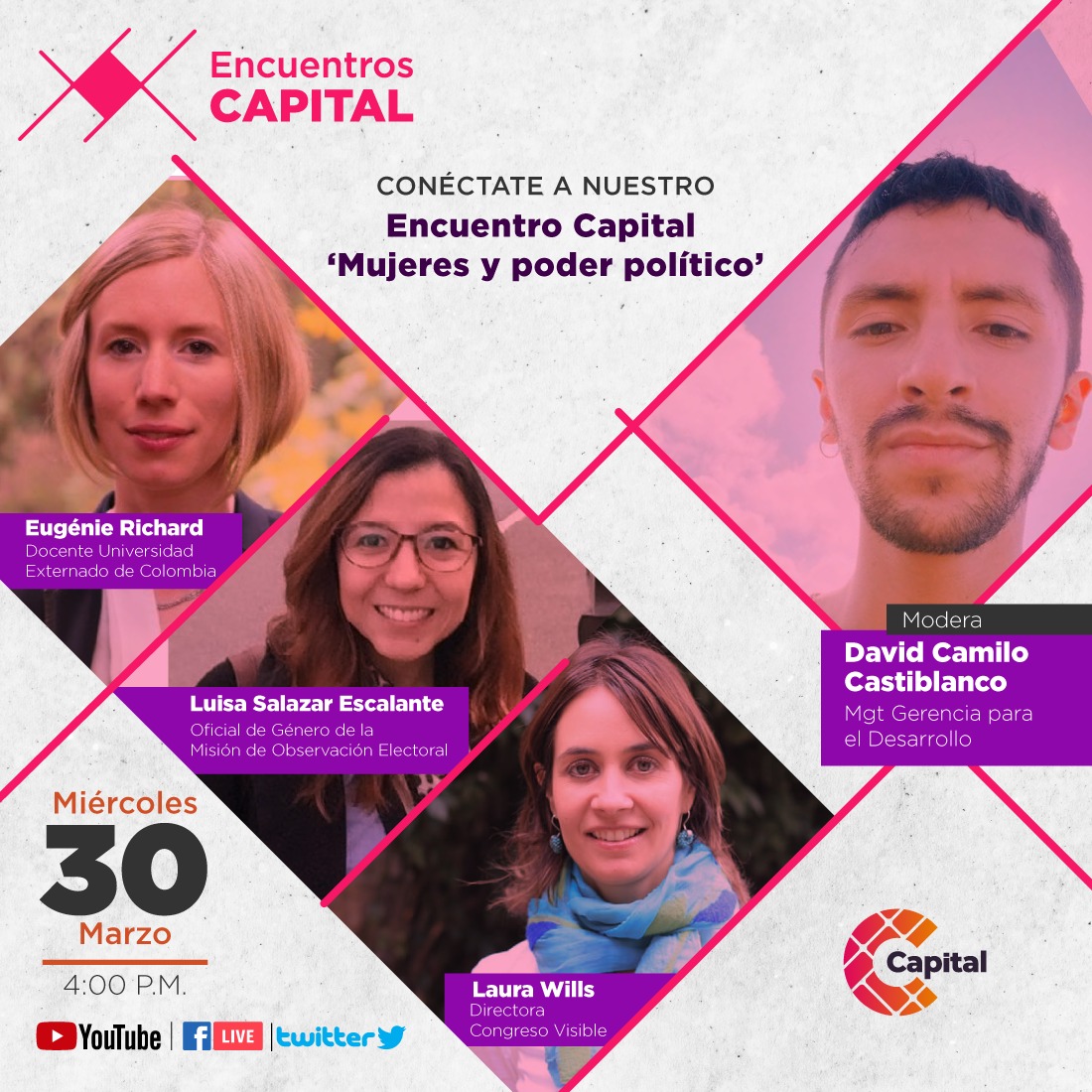 moecolombia's tweet photo. ¿#Teperdiste el Encuentro Capital "Mujeres y poder político"?🇨🇴 🗳️ ingresa aquí y mira el #EnVivo 🔴 https://t.co/iAC9bA5jll https://t.co/zzxwajgpOX