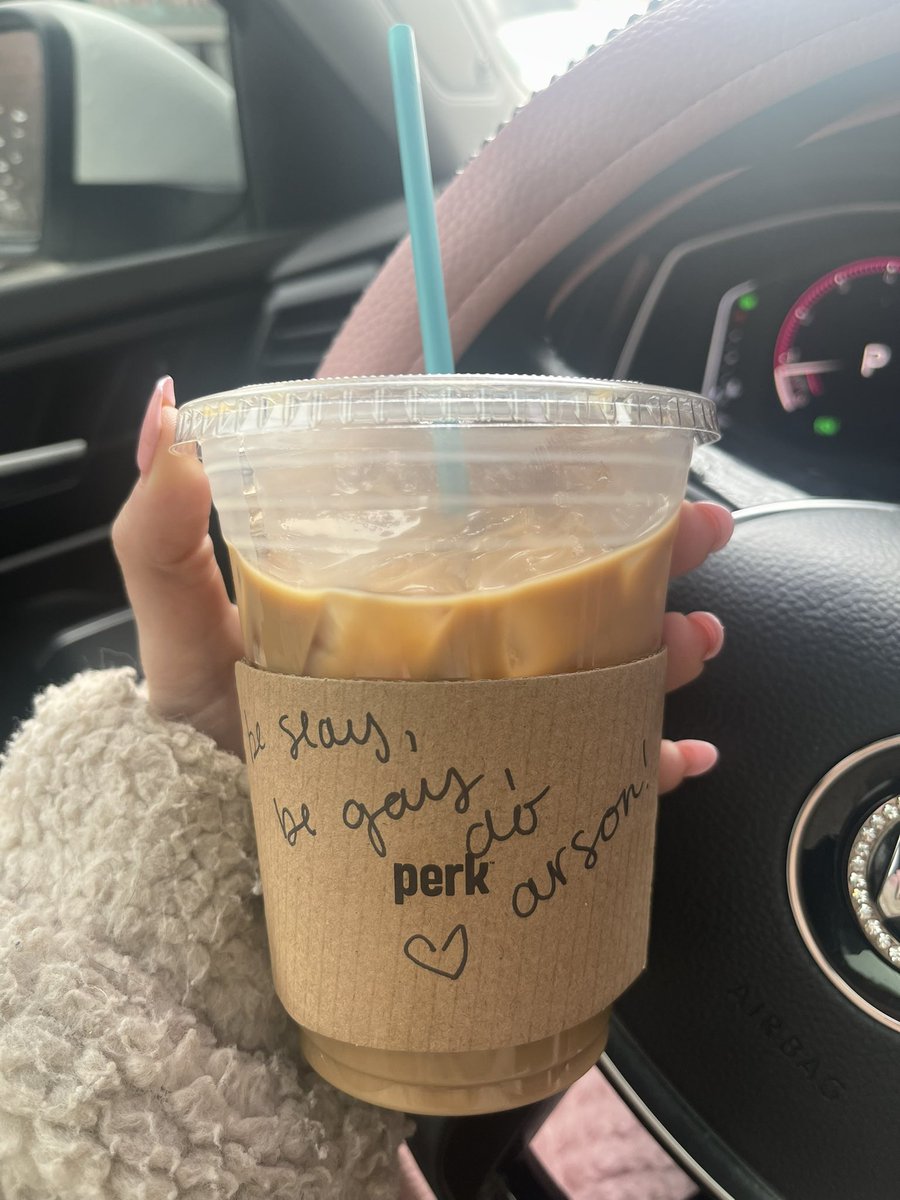 chrissychlapp's tweet photo. wait it was so worth it the barista quoted one of my tiktok’s 😭😭 sobbing brb https://t.co/8vMG39qn8c