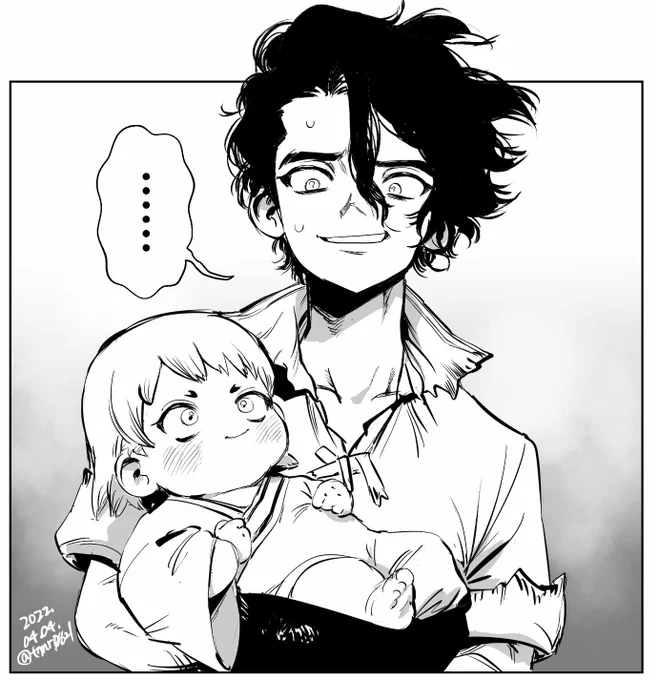マロリクで頂いた兄と赤ちゃん弟の七海兄弟です!(年齢操作)
なんか漫画になると思います! 