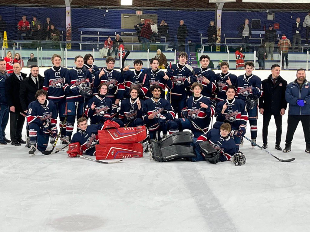 Gold on the line today at Noon. What an AMAZING group of young men! Let’s go CAC. <a href="/cac_hockey/">CanadianAthleticClub</a> @ButchersPackers <a href="/AbU18aa/">2022 - U18AA AB Provincials</a>