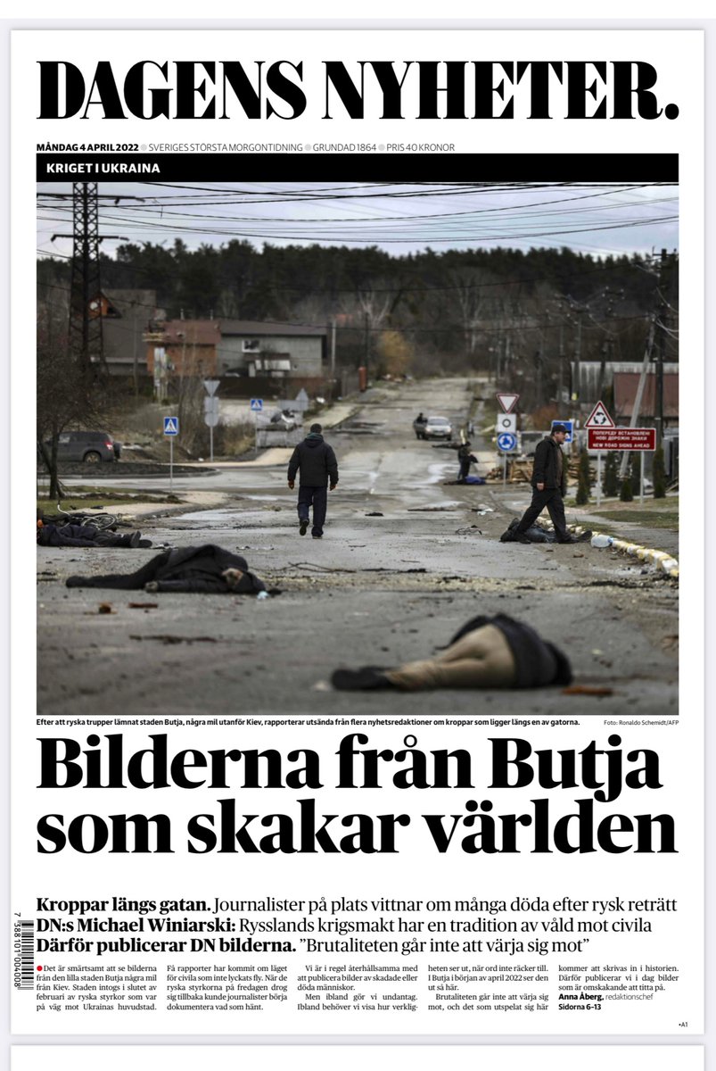 pwolodarski's tweet photo. DN:s förstasida måndag. https://t.co/p2E84VJGnp