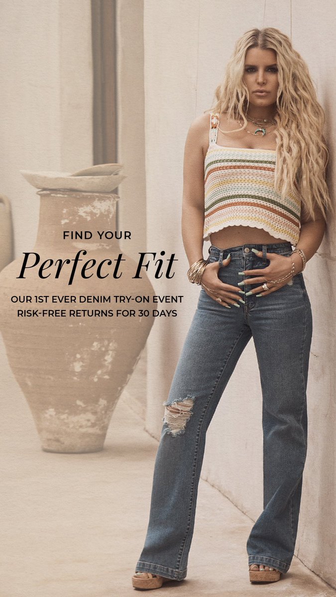 JessicaSimpson's tweet photo. Our first ever Denim try-on event is here! https://t.co/eZw42ahAXh https://t.co/w66ysR02QV