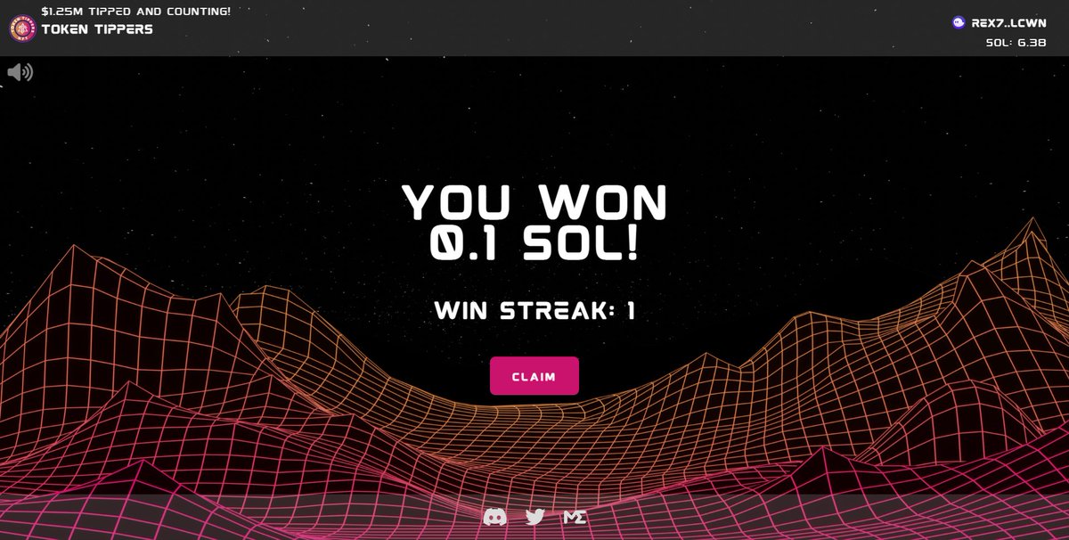 🚨Everyone who Tips on our site in the next 48 Hours is entered to win a bonus 1.5 SOL!

🏆Like &amp; RT for bonus entry

📢UNLIMITED ENTRIES AT ANY BET SIZE

Play now for a chance to win! -> TokenTippers.Win

#Solana #EnterToWin #Giveaway #SolanaNFTs #AirdropCrypto #Airdrop