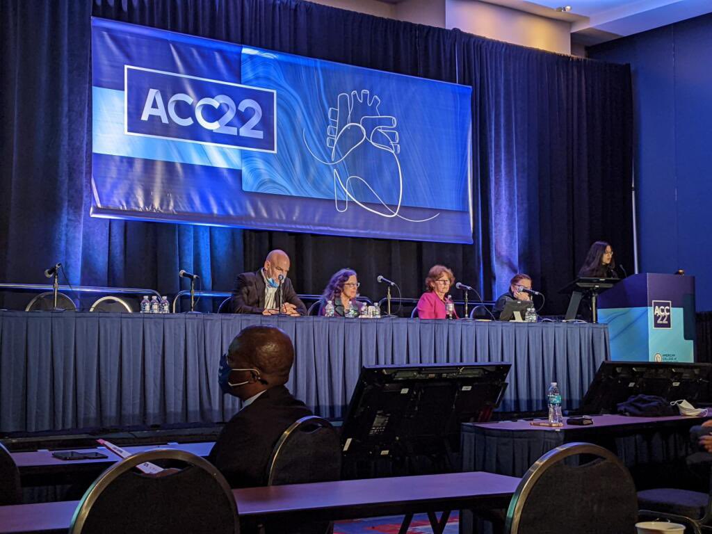 An incredible presentation on elevated lp(a) in south Asian population with such a powerful panel! Kudos to #ACCWIC @AAgarwalaMD. Humbled to be learning from @CBallantyneMD and @nstonedoc 
#ACC22 @ACCinTouch #SouthAsianCVD #WIC #prevention