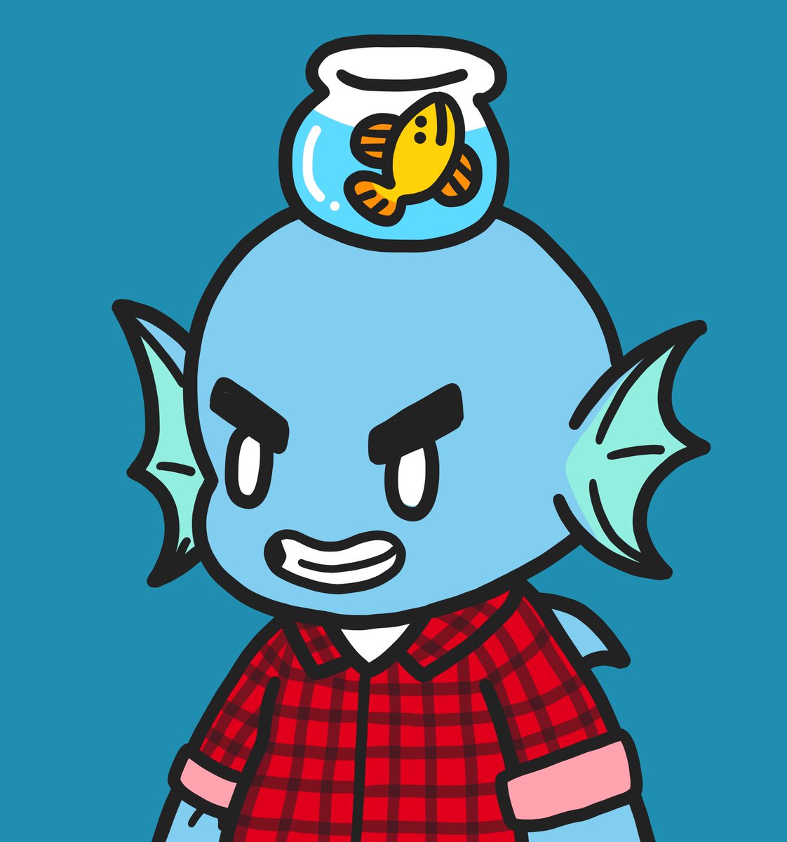 invisableapple's tweet photo. cool ass fish @fishyfamNFT https://t.co/Yr59VrrxoU