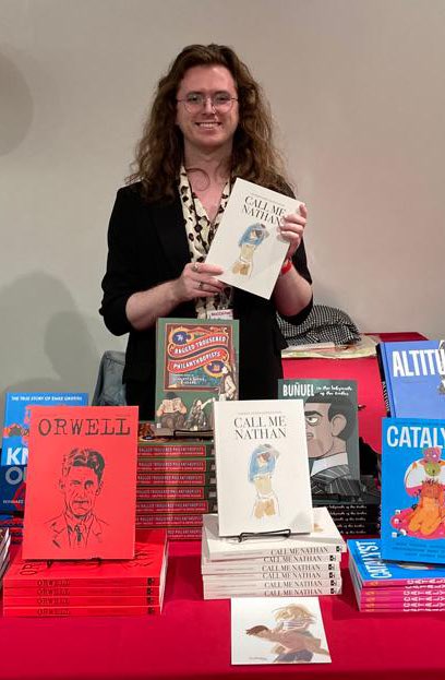 ev_mcg's tweet photo. Day two at #Moccafest2022 ✅ had the loveliest time spending the day at the @SelfMadeHero booth sharing #callmenathan with so many excited readers!! Can’t wait for the full release April 5 to see how many peoples lives will be touched by Nathan’s story 💖🤍💙 https://t.co/soheptpGYm