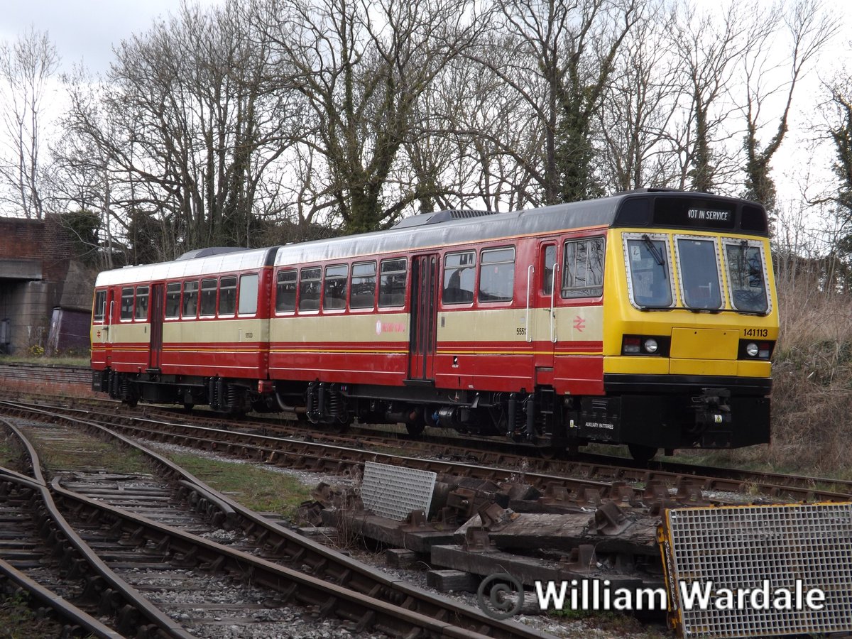 WilliamWardale's tweet image. Class 141 113 at Midland Butterley Railway 
@midrlybutterley @RailbusMemories #class141 #railbus #dmu #Trainspotting #westyorkshiremetro #class141113