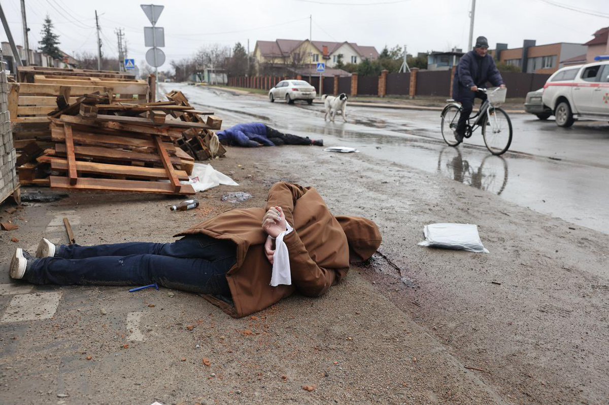 I know its disturbing. But this is what the world has to see about Bucha. Our photographer <a href="/moutafis77/">giorgos moutafis</a> took these photos today. I have no words.