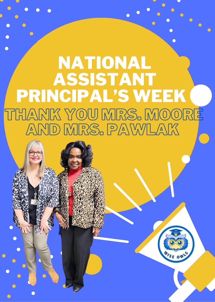 We love our wonderful Assistant Principals!!! Happy National Assistant Principal’s week!