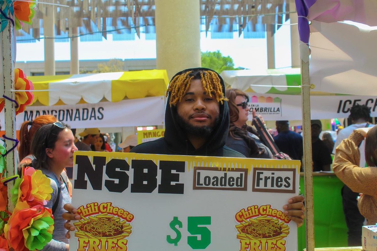 UTSANSBE's tweet photo. Thank you to everyone who donated and/or bought our loaded fries 🍟 at our dia sombrilla booth. And huge shout to our members who volunteered to help out.
@R5NSBE @UTSA
.
.
.
.
.
#utsa #nsbe #classof2025 #classof2024 #classof2023 #birdsup #utsaengineering https://t.co/ShpckCn6GH