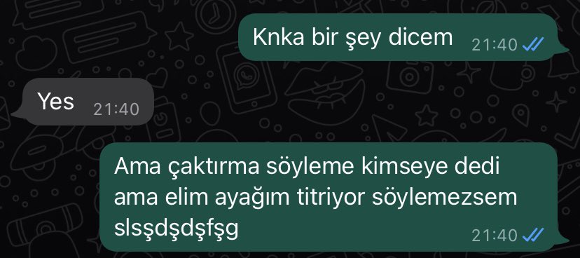 Gerçekten aramızda kalıyor arkadaşlar