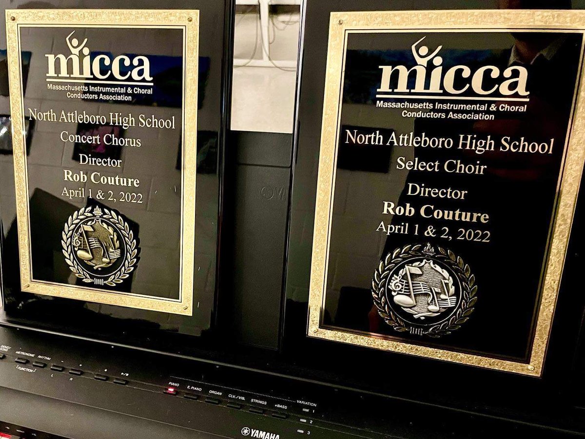 🥇🥈🥈Congratulations to the choruses and band to their gold medal and two silver medals at the first MICCA festival since 2019. Great work! <a href="/NAHSMusic/">NAHS Music</a> <a href="/NAPublicSchools/">North Attleborough Public Schools</a> <a href="/NorthHigh1/">North Attleboro High</a>
