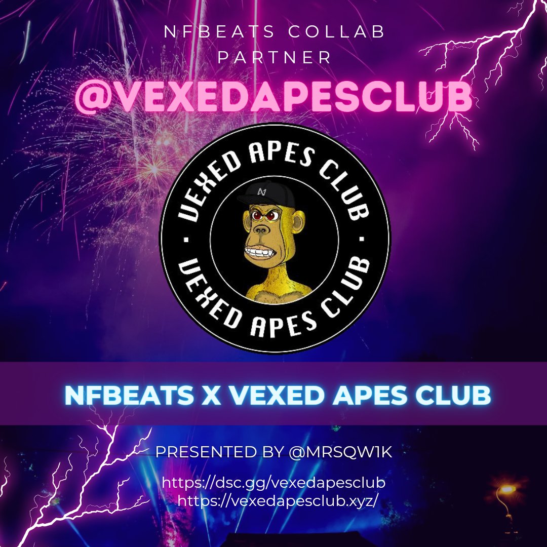 MrsQw1k's tweet photo. 🚨🎶 LAST CALL🎶🚨 @VexedApesClub get verified as a holder on the #NFbeats server ASAP for a #whitelist spot. Generstive audiovisual offering profit share on future music and tech events.
https://t.co/Bz4TsMYfDX
Minting on $near SOON
Check out VAC at https://t.co/WG7cK4SxIx https://t.co/gZfUHptfs1