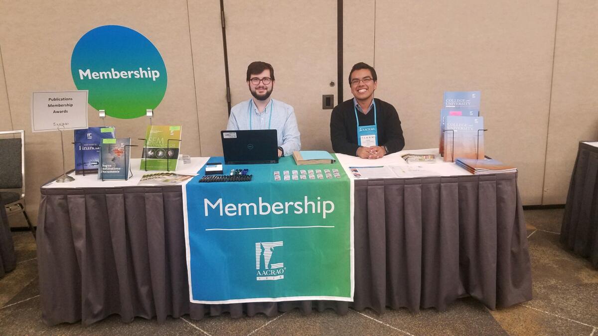First time at #aacrao? Stop by the Membership booth at Experience AACRAO (Portland Ballroom 256 at 3:15) to learn more about becoming a member or accessing member benefits. See you soon!