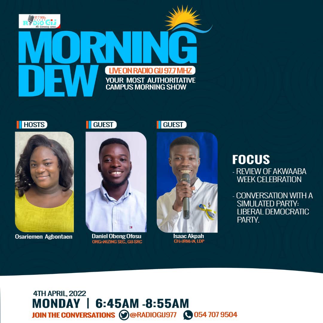 officialLDP_'s tweet photo. Our National Chairman Isaac Akpah will be live on the Morning Dew on Radio GIJ 97.7 MHz tomorrow to discuss fallouts from our party launch and future plans of our party, including our upcoming primaries.

Do well to tune in. 
#ProgressInFreedom
#3hye🔥
@TDzineku @kodwoboateng https://t.co/HtM7TYoVTd