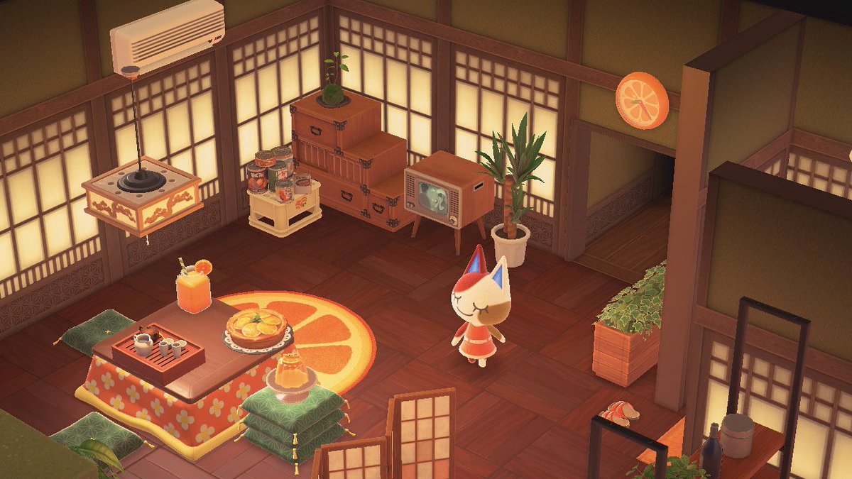 ithacacrossing's tweet photo. she dreamed of oranges on a sunday afternoon 🍊🔖 #acnhdesign #happyhomeparadise https://t.co/GG3JxeH0ju