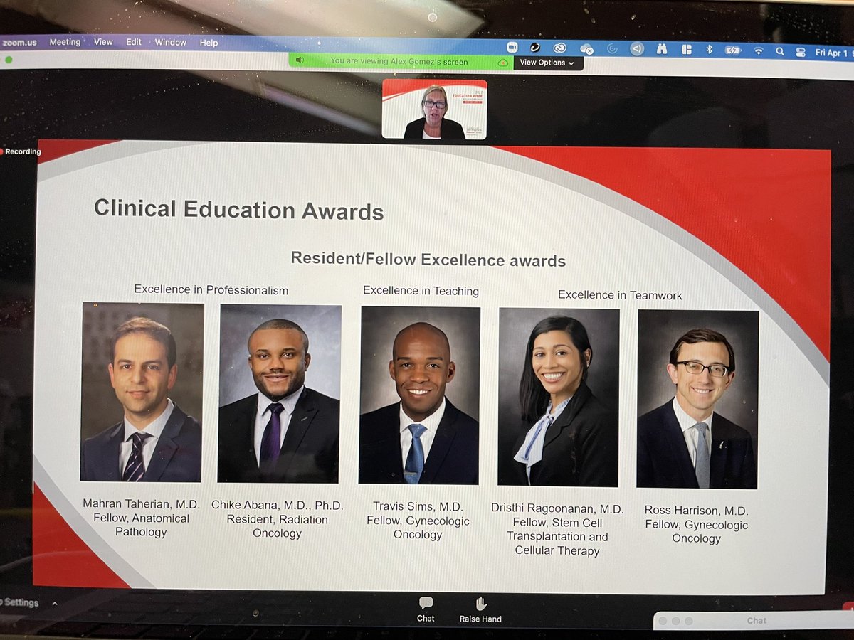 Congratulations to Dr Taherian for receiving the excellence in professionalism award in the institutional level at MD Anderson <a href="/MTaherianMD/">Mehran Taherian, MD</a>