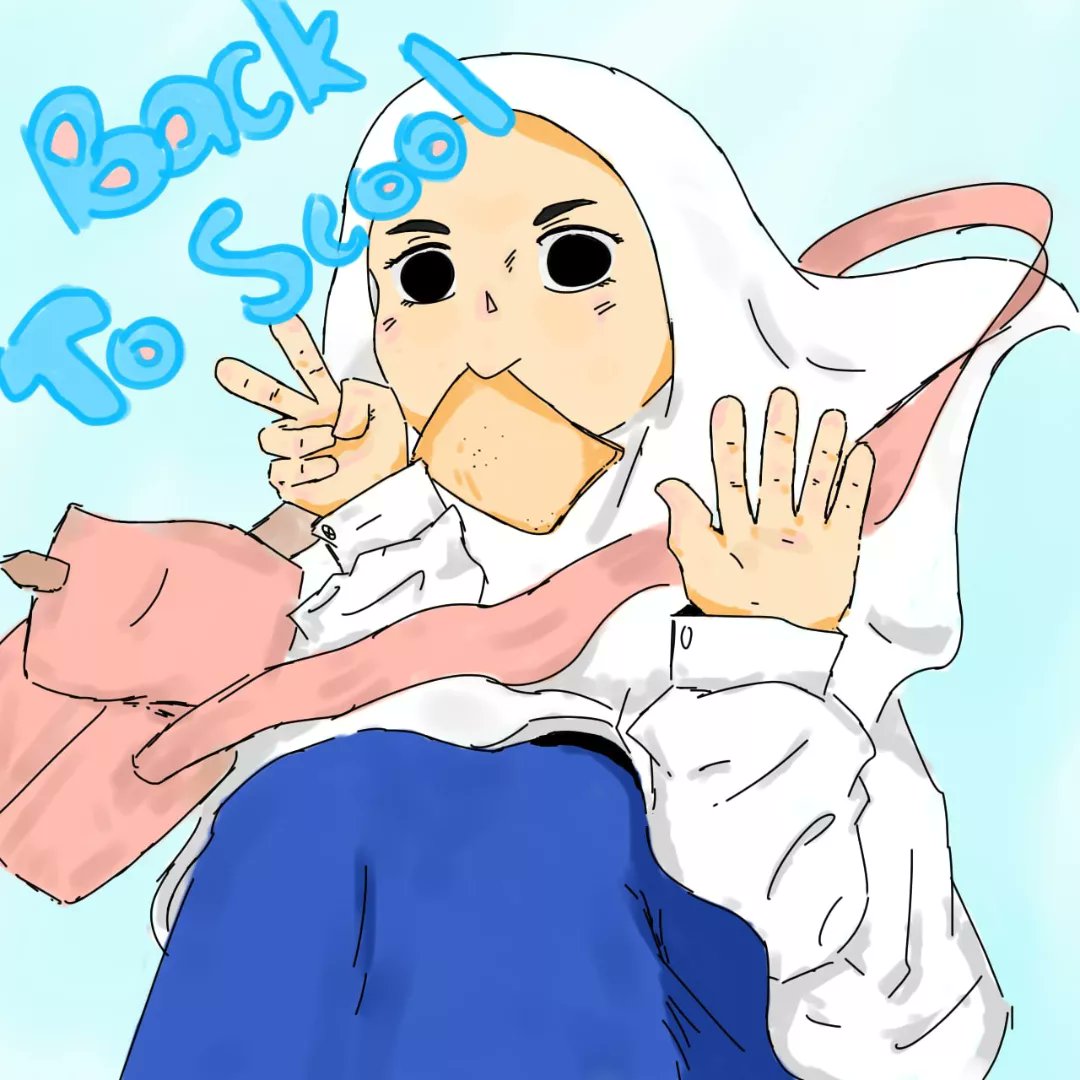 meuuw_n's tweet photo. To whoever going to school today ≧∇≦ 
BTW I spell it wrong right there but too lazy to fix :D
. 
#student #digitalart #illustration #Malaysian https://t.co/0e1JCruXTz