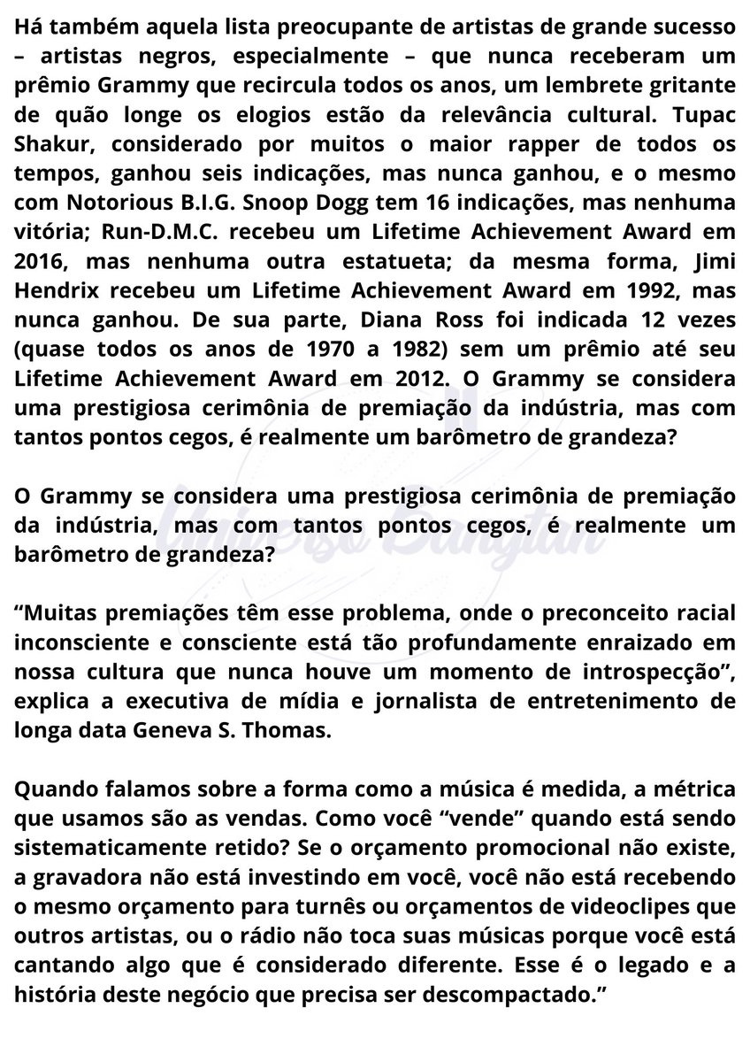 UniversBTS_'s tweet photo. 📝 Artigo da ELLE sobre o Bangtan (1/3)

“Se o BTS vencer, seria um sinal de uma vitória histórica e cultural dentro da indústria. Se não, bem, o sucesso do BTS é por si só. 
Como RM disse: Quer ganhemos o Gr4mmy ou não, já conseguimos o que queríamos e temos vocês, + https://t.co/c5Dtl49LVh