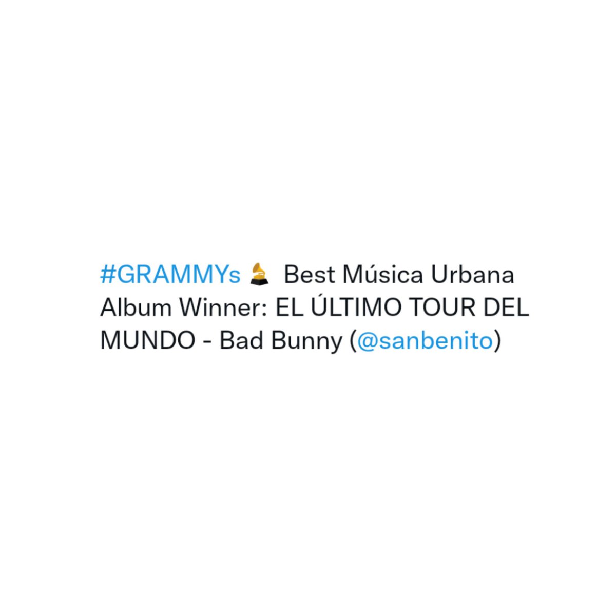 mi vida estoy muy orgullosa de ti, ya tienes 2 grammys a mejor álbum, estás logrando todo lo que soñaste y mucho más, te amo te mereces esto y todo el reconocimiento del mundo, ganó el talento, te amo te amo te amo ❤️‍🩹