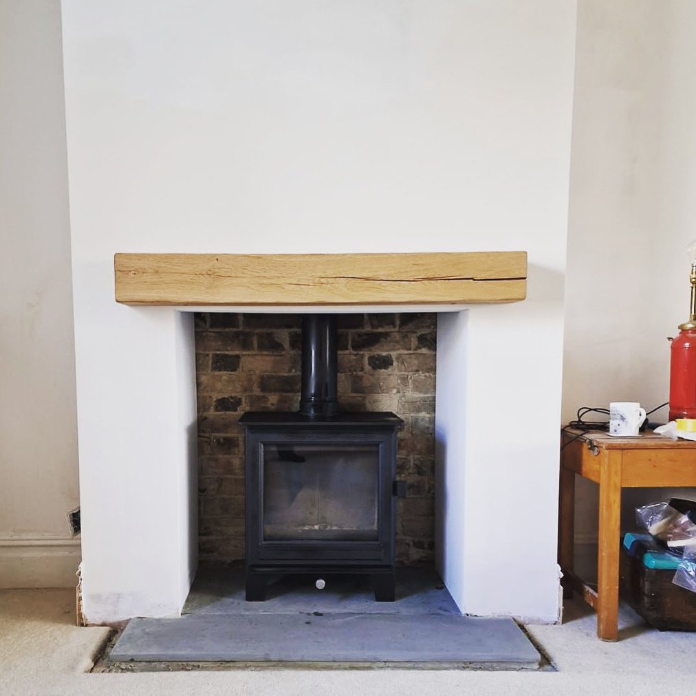 😍🔥 #fireplace #stove #hearth #beam <a href="/cJfires/">Charlton & Jenrick</a> <a href="/clockwoodburner/">James</a>