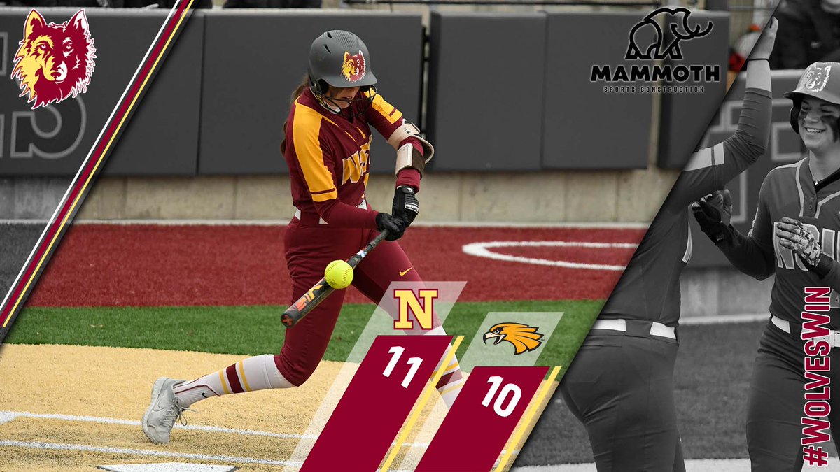 #WolvesWin

<a href="/nsuwolves_sb/">NSU Softball🥎</a> split with Minnesota Crookston, taking game 1‼️

🅆🄾🄻🅅🄴🅂 🄻🄴🄰🄳🄴🅁🅂
Richardson: 4-for-5, 3 R, 5 RBI, HR
Carlson: 2-for-4, 2 RBI
Elrod: 3.2 IP, 2 K, Win

#GoWolves🐺 | #maroonNgold🐾