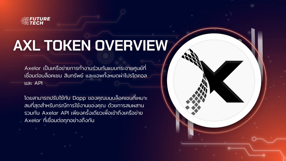 JaohackSaetun's tweet photo. ภาพรวมเหรียญ AXL และเทคโนโลยีเครือข่าย Axelar🦾

Youtube : https://t.co/C9EcOuUtF3

@axelarcore #axelarnetwork #AxelarQuantumCommunityProgram #Technology #ecosystem #Blockchain https://t.co/Pwy6X5FLwe