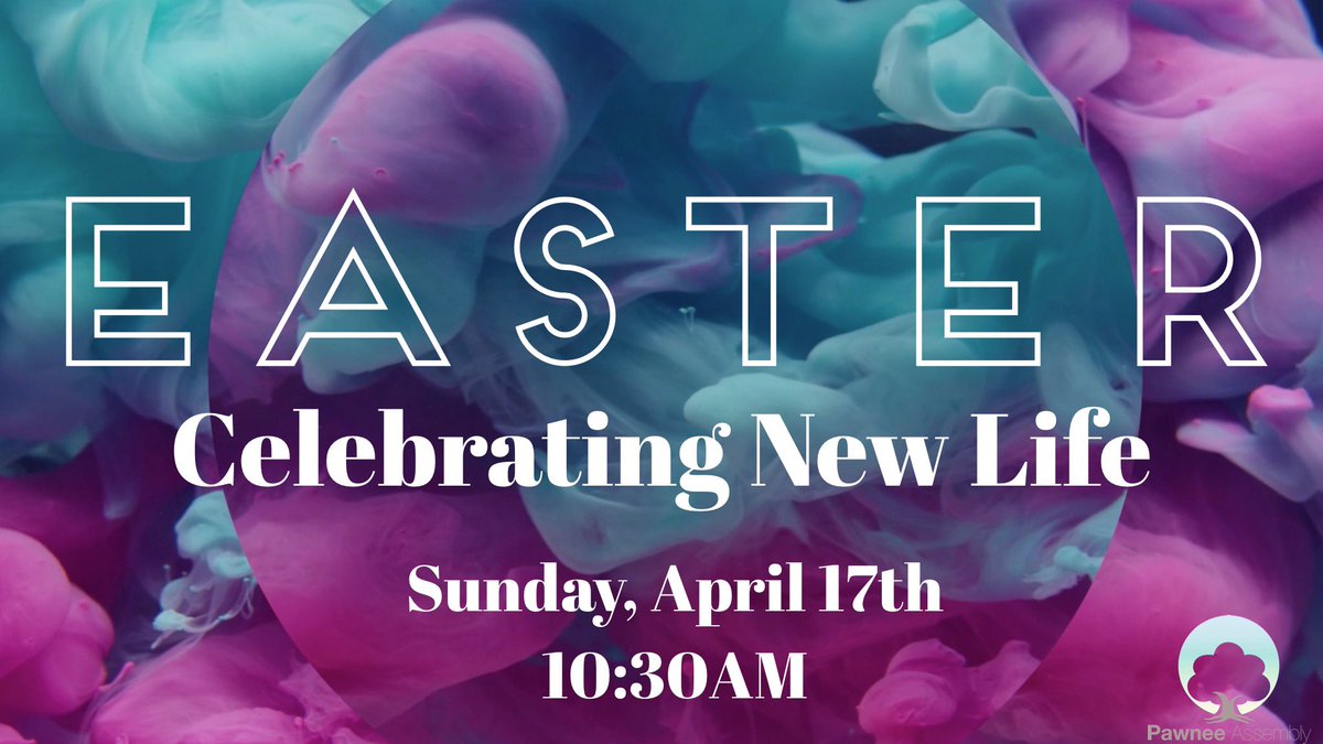 PawneeAssembly's tweet photo. This Easter at Pawnee Assembly, we’re celebrating the new life Jesus offers each of us. Join us April 17 at 10:30am for powerful worship and an encouraging message from Pastor AB Bennett. Join us at 9am for our Pancake Bar in the gym. No charge! https://t.co/yn5xndhCko