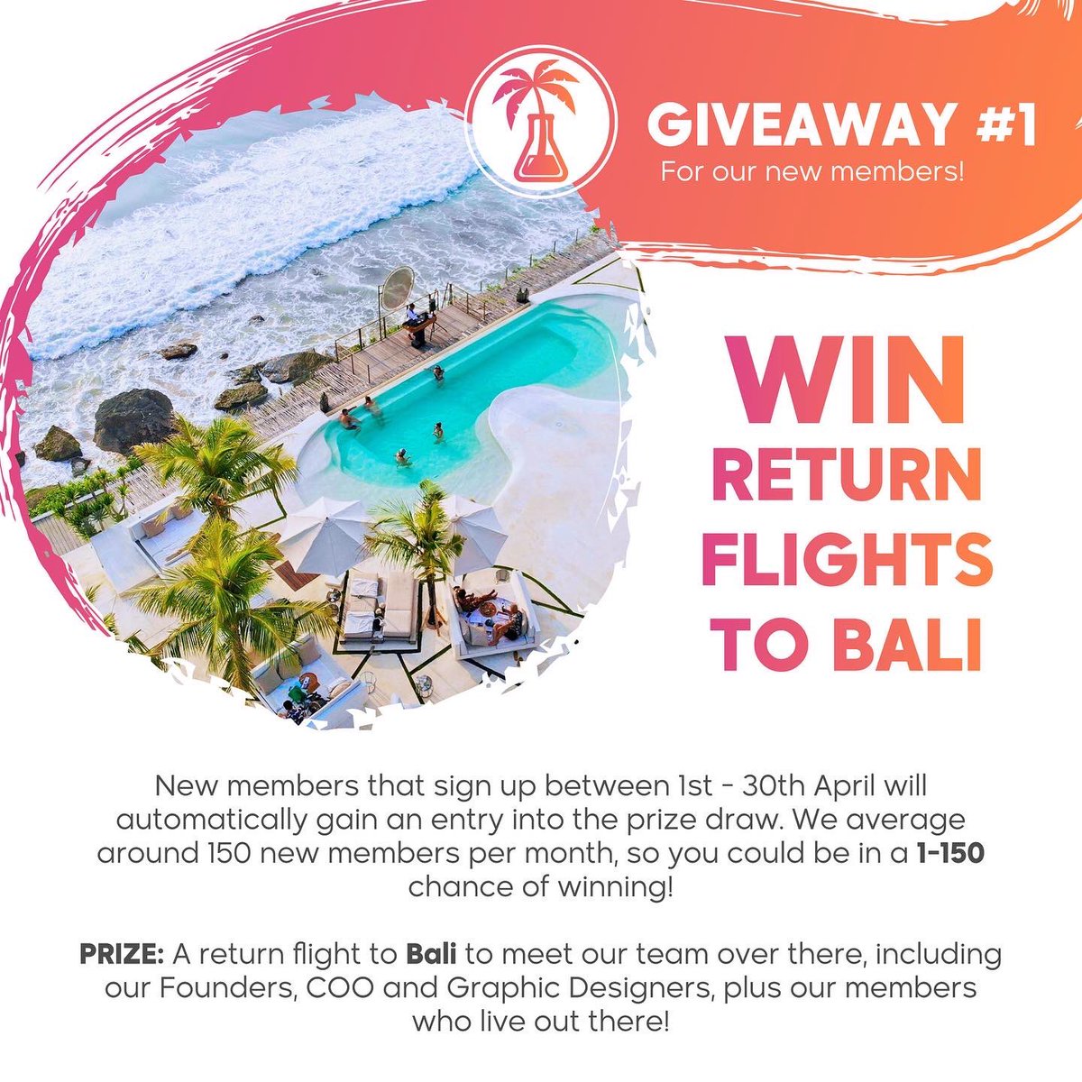 lifestylelab_io's tweet photo. Our biggest giveaway yet! 🌴🛫🇮🇩🧪 https://t.co/drxwyNW7AS