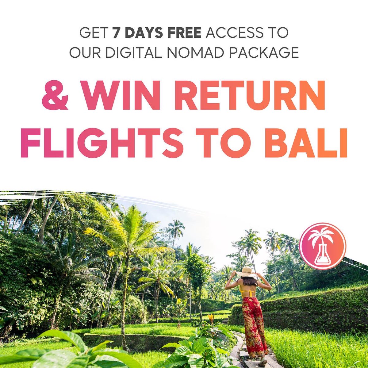 lifestylelab_io's tweet photo. Our biggest giveaway yet! 🌴🛫🇮🇩🧪 https://t.co/drxwyNW7AS
