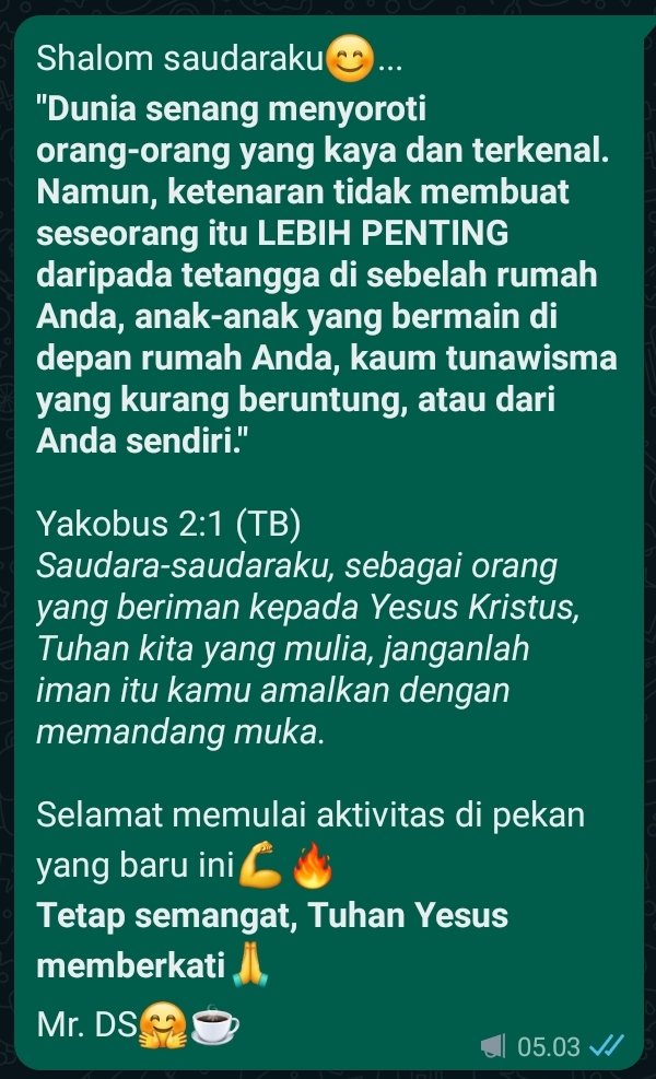 davidsudarko's tweet photo. Happy monday kawan... 💪☕
Tetap semangat. Tuhan Yesus memberkati🙏 https://t.co/zKErpjQ5Xf