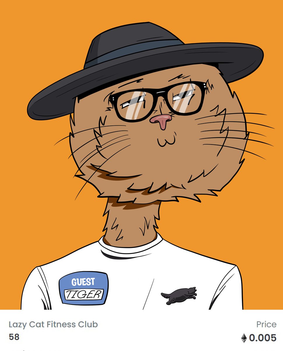 Tiger - Lazy Cat #58

#nfts #NFT #nftcollectors #nftshill #NFTdrop #NFTCommunity #nftart #nftgiveaway #nftcat #nftcrypto #nftartist #ethereum #eth #opensea #nftcollector