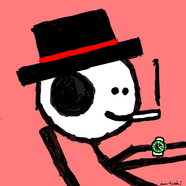 Ain’t going anywhere #mfers <a href="/sartoshi_nft/">@sartoshi_nft</a> 🖤👻