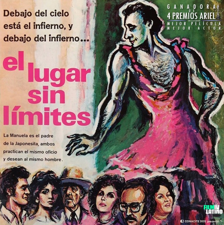 cinescuchas's tweet photo. De la #64FILUG gratis hasta abril 9 en @filminlatino: #ElLugarSinLímites (1977) de Arturo Ripstein, con Roberto Cobo, Gonzalo Vega, Ana Martin &amp; Carmen Salinas y ganó 4 #PremiosAriel

Cine LGTB+🏳️‍🌈
🍿https://t.co/doydPzjEPL

Org @UdeGuanajuato
@CulturaUG @cineclubug

@AlesitaPerez https://t.co/KhVyiiVBCD
