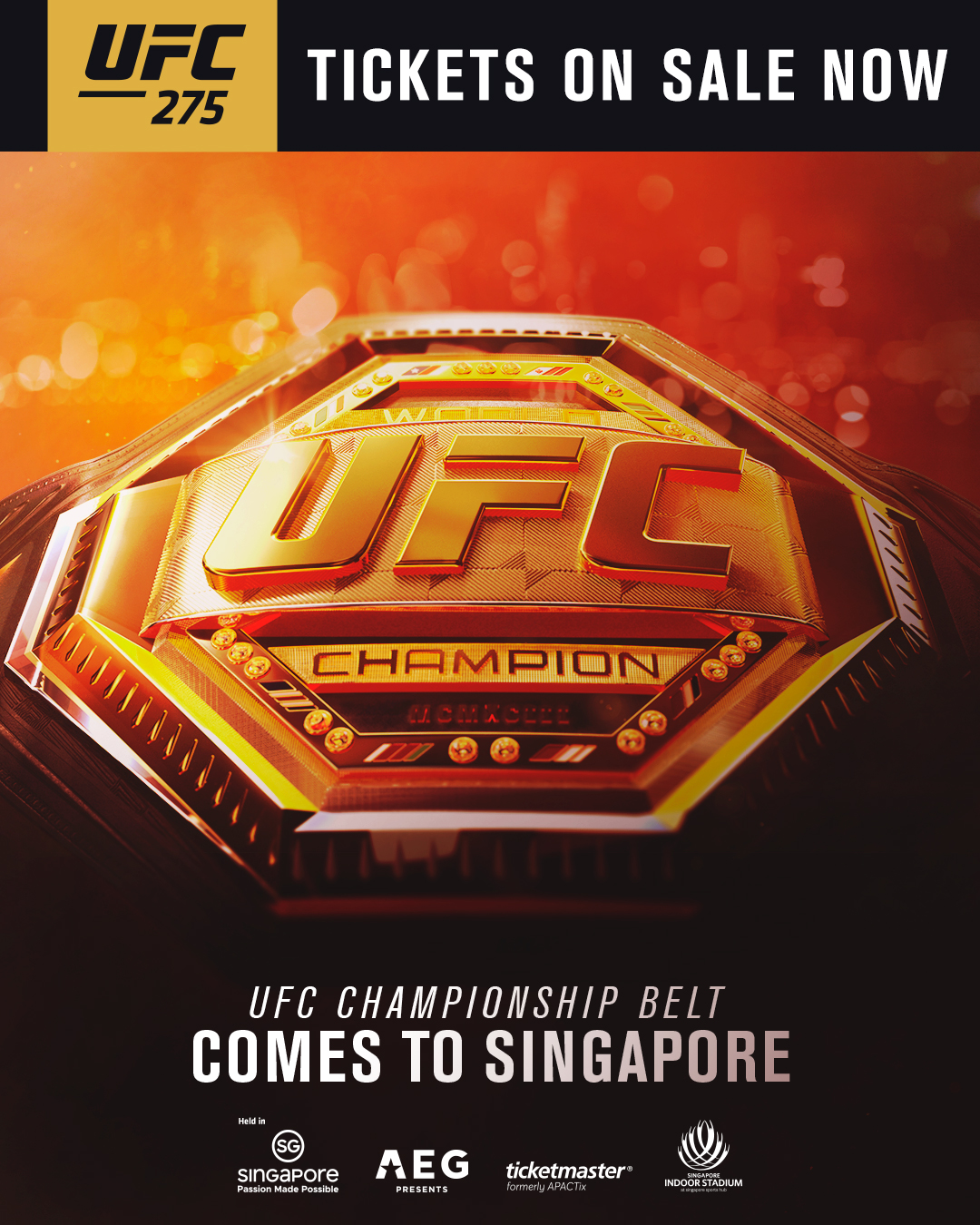 UFC on Twitter: "๐ Singapore fans, get them while they're hot! #UFC275 ...