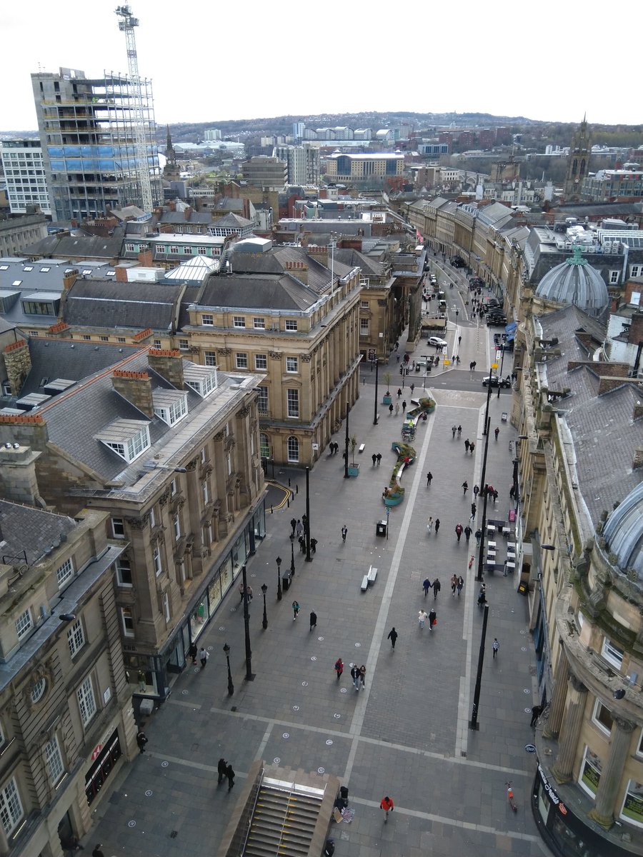Different perspective of #RealEstate developments changing #Newcastle skyline from top Grey's Monument: Hadrian's Tower on Boulevard; demolition of Northern Block site &amp; Bank House at either end of Pilgrim St <a href="/NewcastleGuides/">NewcastleCityGuides</a> <a href="/NE1BID/">Newcastle NE1 Ltd</a> <a href="/PicsOfNewcastle/">Old Pictures of Newcastle</a> <a href="/KF_NorthEast/">KnightFrankNewcastle</a> <a href="/NewcastleCC/">Newcastle City Council</a>